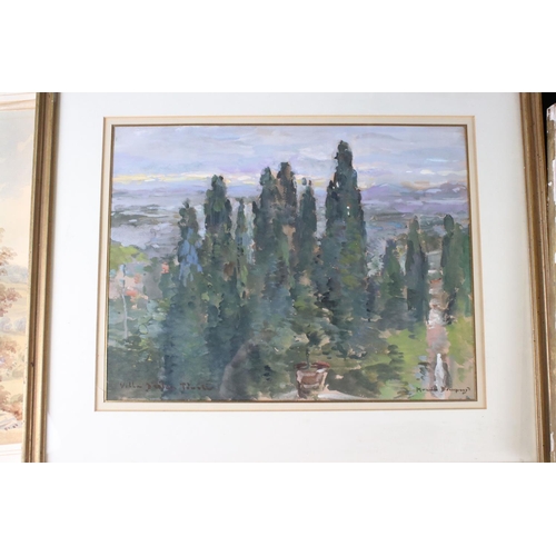 513 - Collection of Eight Watercolours, Early 20th century onwards, largest 58cm x 37cm