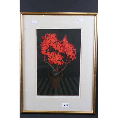 518 - Dawn Sidoli (b. 1933-2022) Signed Limited Edition Print titled Black Vesuvius ' no. 16/20, image mea... 