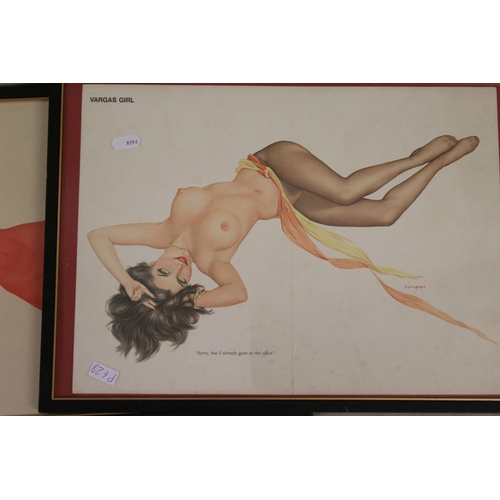 537 - Thirteen Framed and Glazed Prints of Glamour Girls and Semi-naked Women inlcuding signed Phillipe Bo... 