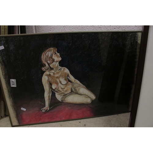 537 - Thirteen Framed and Glazed Prints of Glamour Girls and Semi-naked Women inlcuding signed Phillipe Bo... 