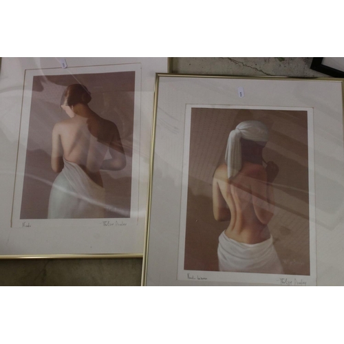 537 - Thirteen Framed and Glazed Prints of Glamour Girls and Semi-naked Women inlcuding signed Phillipe Bo... 