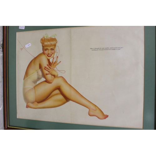 537 - Thirteen Framed and Glazed Prints of Glamour Girls and Semi-naked Women inlcuding signed Phillipe Bo... 