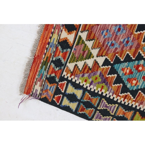 558 - Wool Hand Knotted Chobi Kilim, 122cm x 80cm