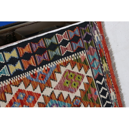 558 - Wool Hand Knotted Chobi Kilim, 122cm x 80cm