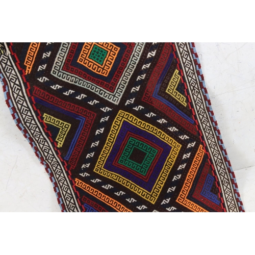 570 - Old Suzni Kilim Runner Rug, 242cm x 58cm