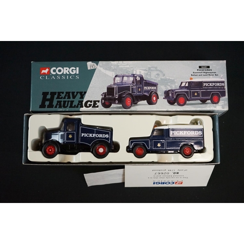 1110 - Six boxed Corgi Heavy Haulage diecast models to include CC12507 Atkinson Venturer 2 Axle King Traile... 