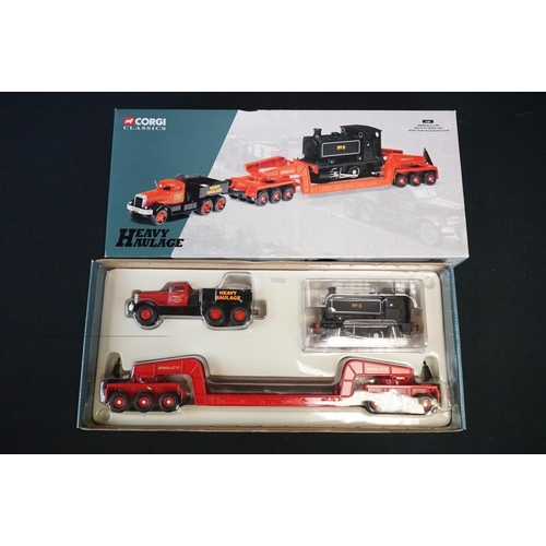 1110 - Six boxed Corgi Heavy Haulage diecast models to include CC12507 Atkinson Venturer 2 Axle King Traile... 