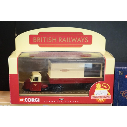 1111 - 11 Boxed Corgi diecast models to include 3 x Building Britain, 3 x The Queen Mother, 5 x British Rai... 