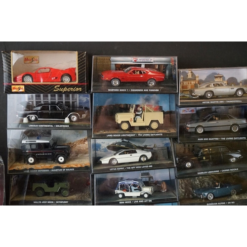 1112 - Collection of 95 cased and unopened The James Bond Car Collection diecast models, 7 x bagged with as... 