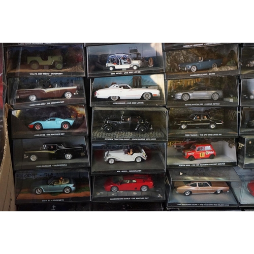 1112 - Collection of 95 cased and unopened The James Bond Car Collection diecast models, 7 x bagged with as... 