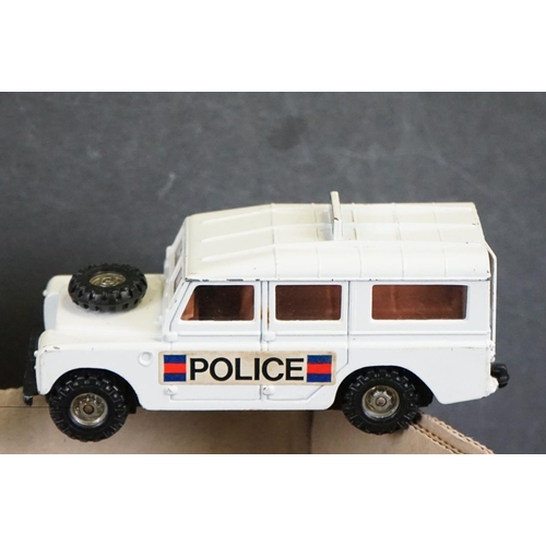 1117 - Around 50 play worn diecast models to include Corgi, Matchbox, Britains and Hongwell, featuring Corg... 