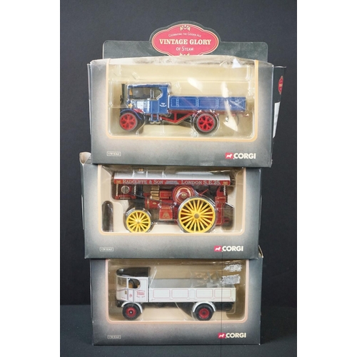 1123 - 13 Boxed Corgi Vintage Glory of Steam diecast models to include 80102, 22402, CC20110, CC20003, CC20... 