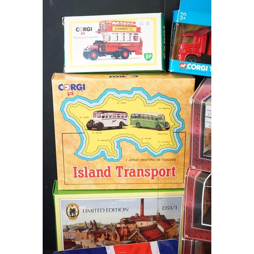 1128 - 20 Boxed Corgi diecast models and sets to include Transport Through The Ages set C88, 60 Years of Tr... 