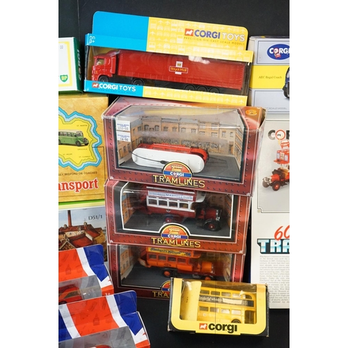 1128 - 20 Boxed Corgi diecast models and sets to include Transport Through The Ages set C88, 60 Years of Tr... 