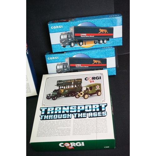 1128 - 20 Boxed Corgi diecast models and sets to include Transport Through The Ages set C88, 60 Years of Tr... 