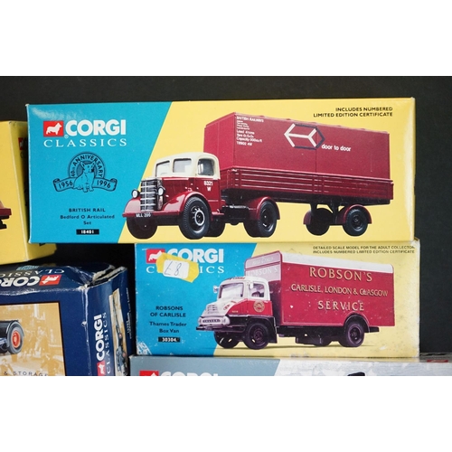 1129 - 11 Boxed Corgi Classics diecast models to include 2 x Heavy Haulage (17601, 55603), 2 x Pickfords (5... 