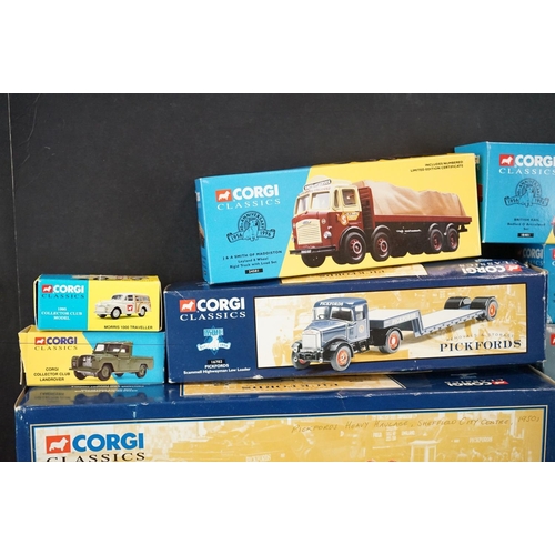 1129 - 11 Boxed Corgi Classics diecast models to include 2 x Heavy Haulage (17601, 55603), 2 x Pickfords (5... 