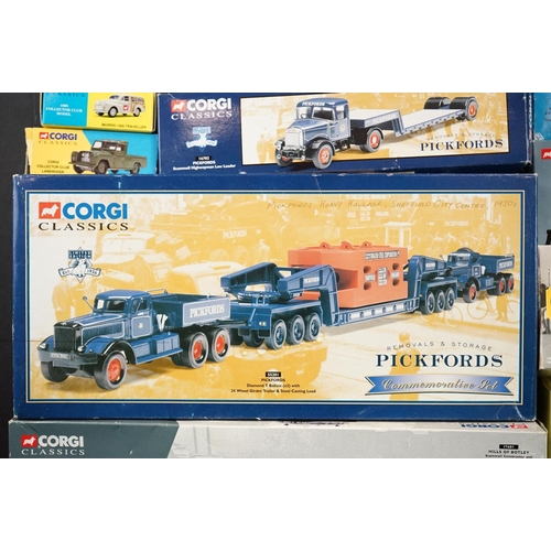 1129 - 11 Boxed Corgi Classics diecast models to include 2 x Heavy Haulage (17601, 55603), 2 x Pickfords (5... 