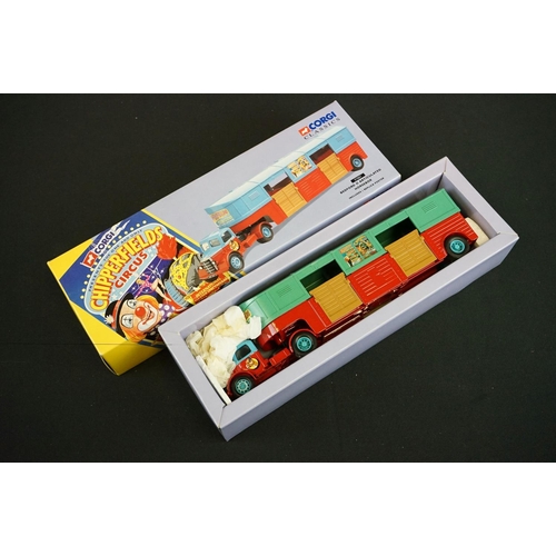 1132 - 11 Boxed Corgi Classics Chipperfields Circus diecast models with certificates to include 97957, 9788... 