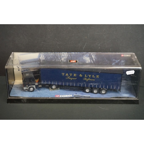 1141 - Four cased Corgi Modern Trucks diecast models to include 2 x 75402 Tate & Lyle Leyland DAF Curtainsi... 