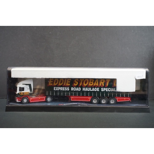 1141 - Four cased Corgi Modern Trucks diecast models to include 2 x 75402 Tate & Lyle Leyland DAF Curtainsi... 