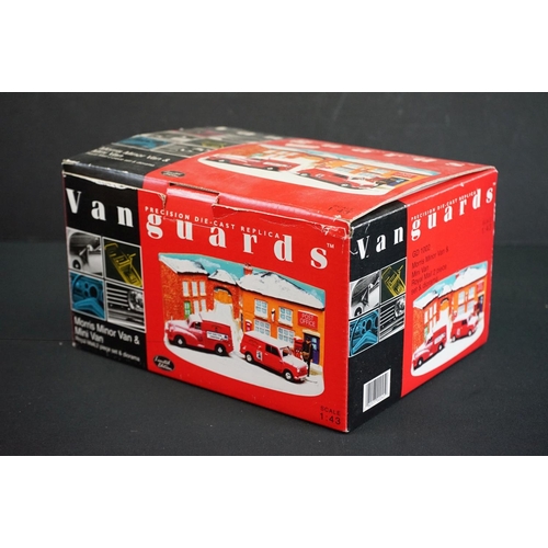 1143 - Boxed ltd edn Vanguards 1/43 Morris Minor Van & Mini Van, a boxed Special ltd edn Vanguards Royal Ma... 