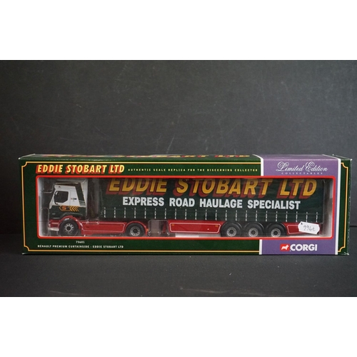 1149 - Eight boxed 1/50 Corgi Eddie Stobart diecast models to include CC12610, CC13207, 75601, CC12901, 766... 