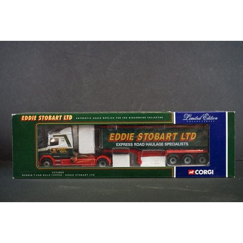 1149 - Eight boxed 1/50 Corgi Eddie Stobart diecast models to include CC12610, CC13207, 75601, CC12901, 766... 