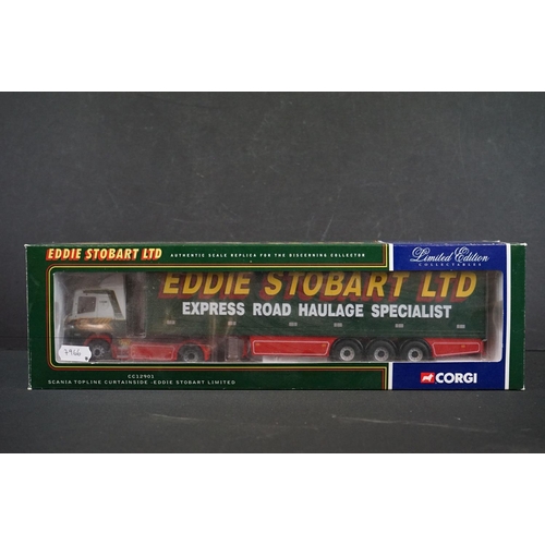 1149 - Eight boxed 1/50 Corgi Eddie Stobart diecast models to include CC12610, CC13207, 75601, CC12901, 766... 