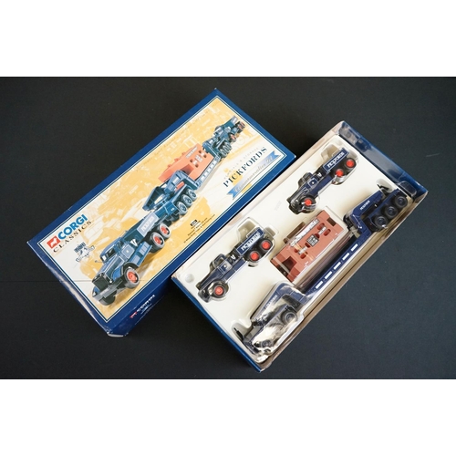 1150 - Three boxed Corgi Pickfords diecast models to include 55201 Diamond T Ballast (x2) with 24 Wheel Gir... 