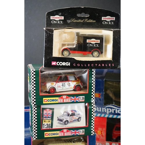 1153 - 24 Boxed diecast models, mainly Corgi examples to include Corgi ltd edn 52103 Mack CF Aerial Ladder,... 