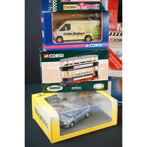 1153 - 24 Boxed diecast models, mainly Corgi examples to include Corgi ltd edn 52103 Mack CF Aerial Ladder,... 