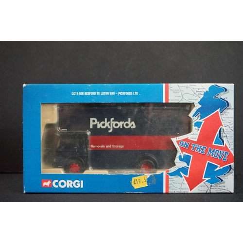 1154 - 12 Boxed Corgi diecast models to include 6 x Royal Mail, 2 x Cadbury, 2 x On The Move, 1 x Connoisse... 