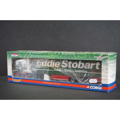 1155 - Three boxed Corgi 1/50 ltd edn diecast models to include CC11901 ERF EC Sheeted Trailer Brian Harris... 