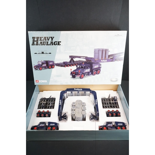 1158 - Boxed Corgi Heavy Haulage 1/50 ltd edn diecast 18005 Pickfords Industrial Ltd Scammell Contractor x ... 