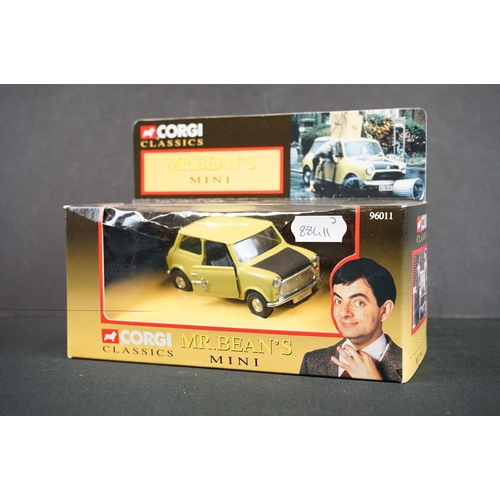 1161 - Three boxed Corgi tv related diecast models to include 96011 Mr Bean's Mini, CC87503 Scooby Doo Myst... 