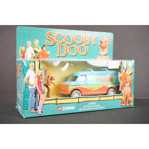 1161 - Three boxed Corgi tv related diecast models to include 96011 Mr Bean's Mini, CC87503 Scooby Doo Myst... 