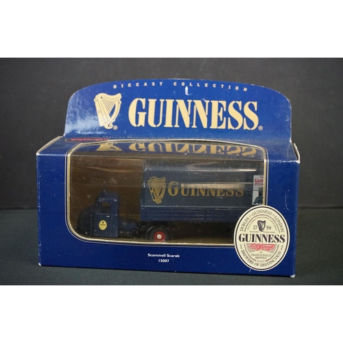 1170A - Seven boxed Corgi Guinness diecast models to include 3 x Past & Present (59565 Volvo Rigid Lorry & C... 