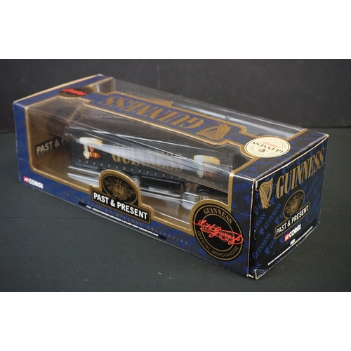 1170A - Seven boxed Corgi Guinness diecast models to include 3 x Past & Present (59565 Volvo Rigid Lorry & C... 