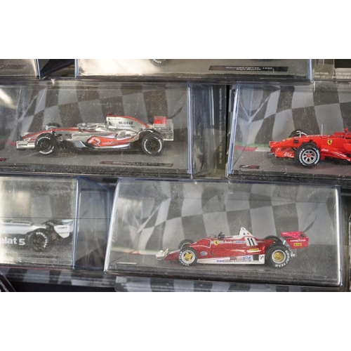 1171 - 15 Carded / cased Formula 1 The Car Collection by Panini with associated magazines