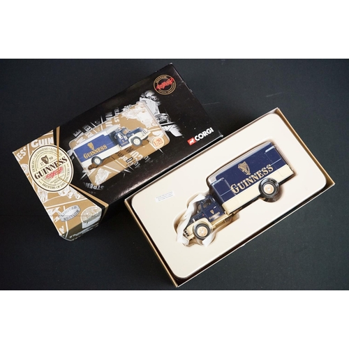 1172A - 13 Boxed Corgi ltd edn Guinness 1/50 diecast models to include 55801 Kenworth T925 with Semi Box Tra... 