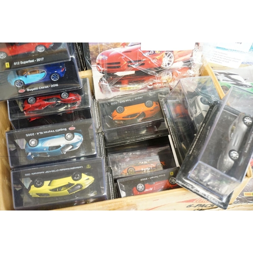 1178 - 77 Carded/cased Supercars collection diecast models by Panini with associated magazines (3 boxes)