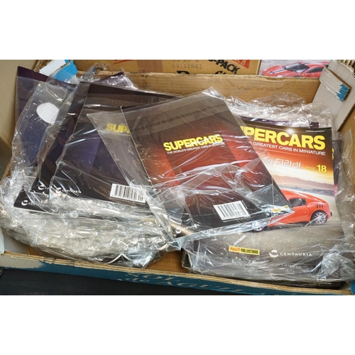 1178 - 77 Carded/cased Supercars collection diecast models by Panini with associated magazines (3 boxes)