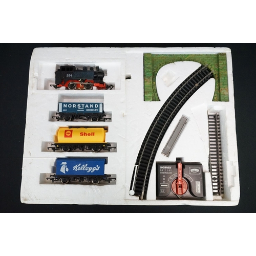 249 - Boxed Hornby OO gauge electric train set complete with locomotive, rolling stock, track & controller... 