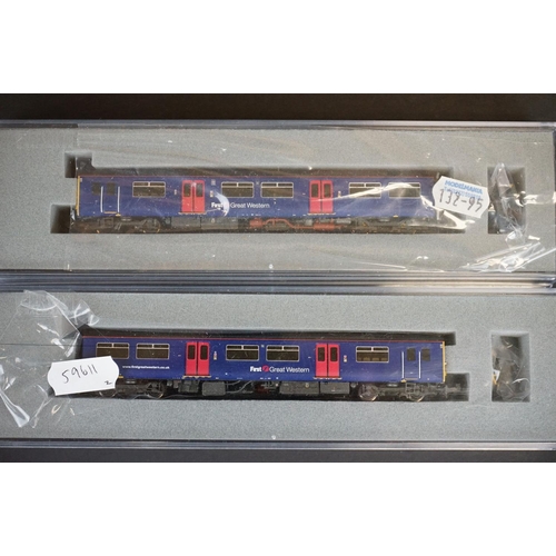 262 - Two cased / boxed N gauge Graham Farish by Bachmann 371-330 Class 150/1 Two Car DMU 1501128 First Gr... 