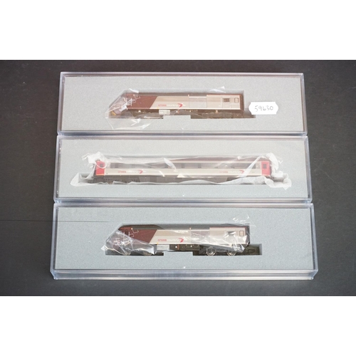 269 - Cased Graham Farish N gauge 371-481 HST 125 Cross Country 3 piece set