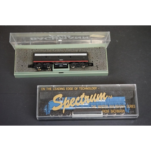 272 - Eight N gauge locomotives to include Bachmann 53052 Consolidation 2-8-0 & Tender, Grafar Virgin City... 