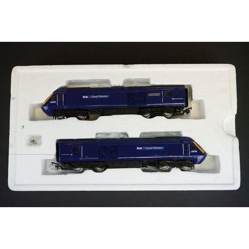 292 - Boxed Hornby OO gauge R3478 FGW Class 43 HST Train Pack, box missing side end flap