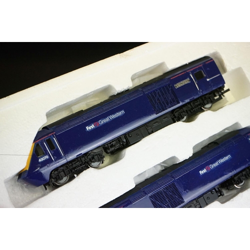 292 - Boxed Hornby OO gauge R3478 FGW Class 43 HST Train Pack, box missing side end flap