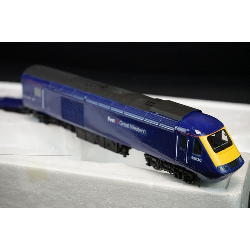 292 - Boxed Hornby OO gauge R3478 FGW Class 43 HST Train Pack, box missing side end flap